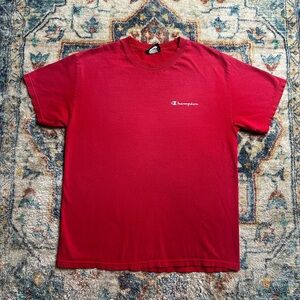 Vintage Champion Logo T-shirt Large